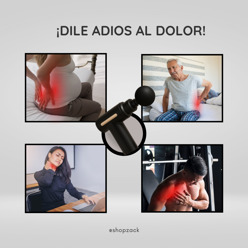 ¡Despídete del Dolor! Pistola Masajeadora de Alto Rendimiento para Cuerpo y Rostro😌